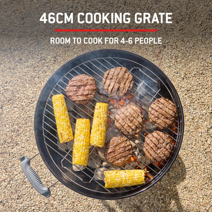 Weber Bar-B-Kettle Holzkohlegrill 47 cm mit Thermometer schwarz