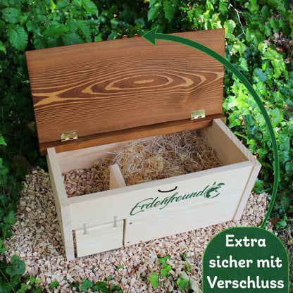 Erdenfreund® Igelhaus gross – Rattensicher, Labyrinth, Nisthaus
