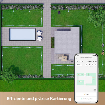 Dreame A1 Pro Mähroboter ohne Begrenzungskabel, 3D-LiDAR, 2000 m²