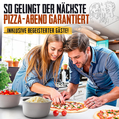 LOEWERK Pizzaballenbox 6er Set – Silikon, Schwarz/Grau