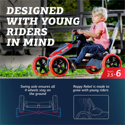 BERG Reppy Pedal-Gokart – Robustes Kinder-Tretfahrzeug