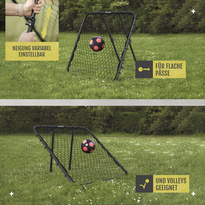 Racetex Rebounder Fussball XXL 125 x 125 cm, stufenlos verstellbar