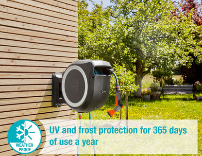 Gardena Wand-Schlauchbox RollUp L 30 m Weiss – 18627-38