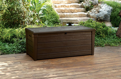 Keter Brightwood Garten Kissenbox – Braun 455L Wetterfest