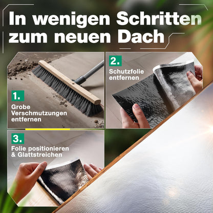 SMABIX® Dachfolie Aluminium selbstklebend Bitumen 5x1m