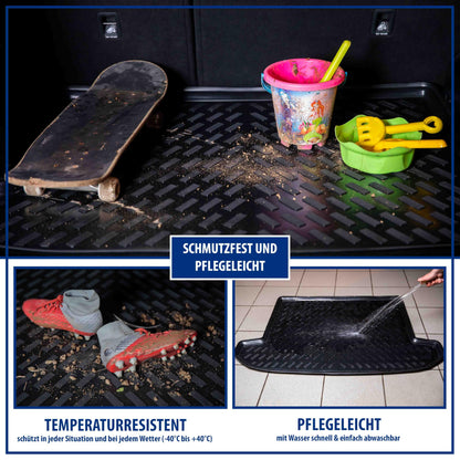 ELMASLINE 3D Gummimatten & Kofferraumwanne Set Ateca Oberer Ladeboden