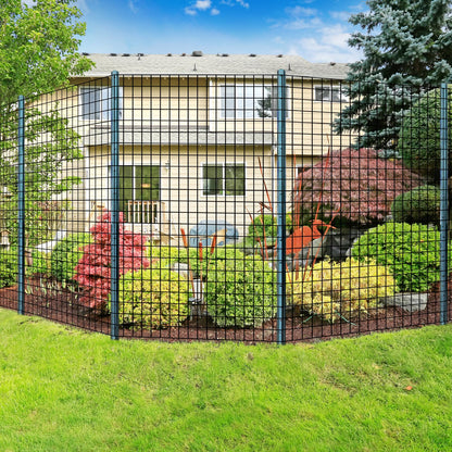 Thealyn U-Pfosten Set 10 Stück 213 cm Zaunpfosten verzinkter Stahl