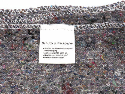 BKB Umzugsdecken Möbelpackdecken 150 x 200 cm, grau, 10 Stück