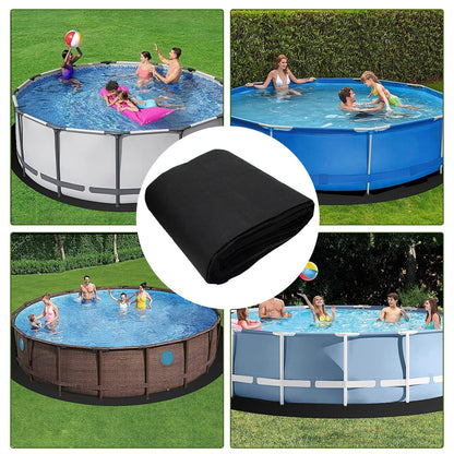 Sunsiou Poolunterlage rund 400 cm, Bodenschutzmatte für Whirlpool