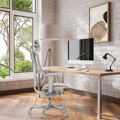 hjh OFFICE ERGOHUMAN Slim Ultra G GEN2 Bürostuhl – Grau