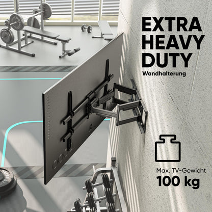 ONKRON M10-B TV Wandhalterung schwenkbar – Ultra Slim Schwarz