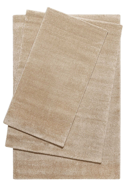 Homie Living LIDO Kurzflor Teppich - 200x290 cm Sand beige