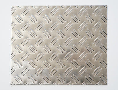 bestell-dein-Blech Riffelblech duett Alu Zuschnitt - 2.5/4.0 mm, 70x70 cm: Dient rutschfest als Bodenschutz oder Verkleidung.