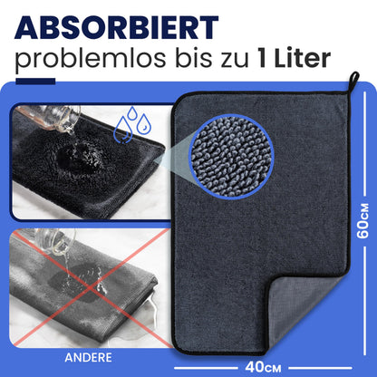 Cleanovate XL Trockentuch Mikrofaser für Dusche und Bad, 3er-Set