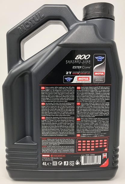 Motul 800 2T Factory Line Off Road 2-Takt-Öl - 4 L