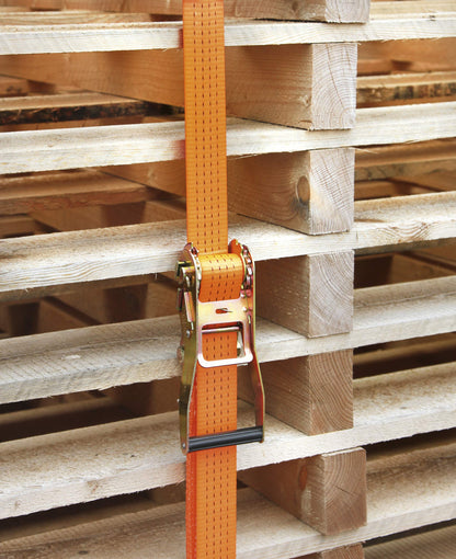 Kerbl Ratschenzurrgurt Spitzhaken 2000kg 15m 50mm orange (4 Stk)