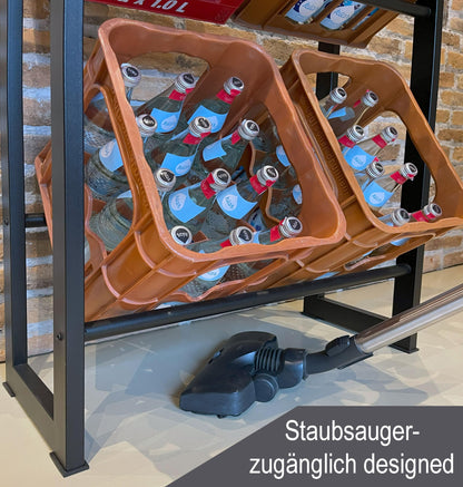QUICK STAR Getränkekistenregal Standregal – 6 Kisten 71x140cm
