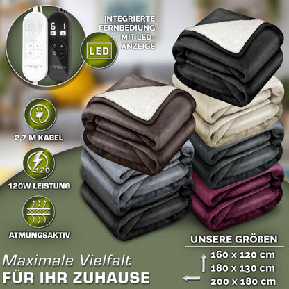 sinnlein Elektrische Heizdecke 200x180 cm - Abschaltautomatik