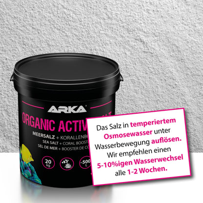 ARKA Organic Active Salt Meersalz 10 kg für Riffaquarien