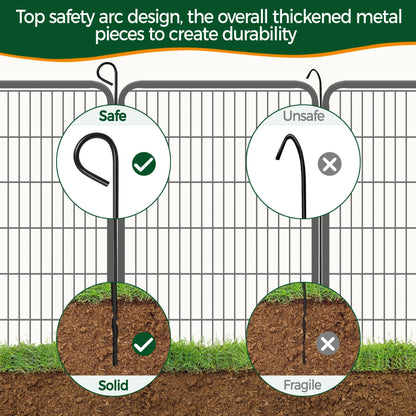 Yaheetech Welpenlaufstall – 8-teilig, 120cm hoch, faltbar