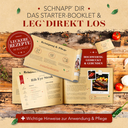 KRUSTENZAUBER Gusseisenpfanne Induktion geschliffen - 28cm