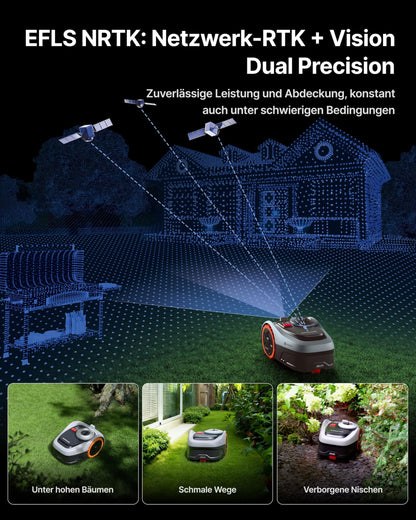 Segway Navimow i205 AWD Mähroboter ohne Begrenzungskabel, 500 m²