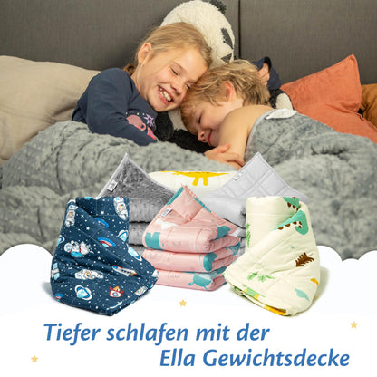 Ella Gewichtsdecke Kinder 2,4 kg 90x120 cm Space – Therapiedecke
