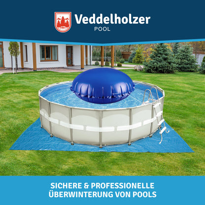 Veddelholzer XXL Ø 4m rundes Poolkissen Set – Luftkissen Poolabdeckung