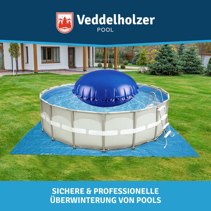 Veddelholzer XXL Poolkissen rund Ø 2 m Set mit Befestigungsseil