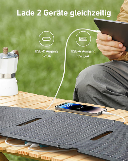 Anker SOLIX PS30 Faltbares Outdoor Solarpanel 30W