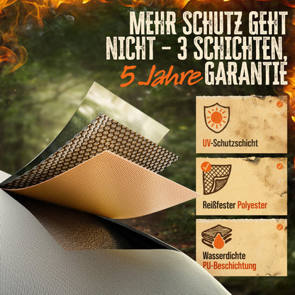 AMZBBQ Grillabdeckung für Gasgrill, wetterfest, 170 x 120 x 75 cm