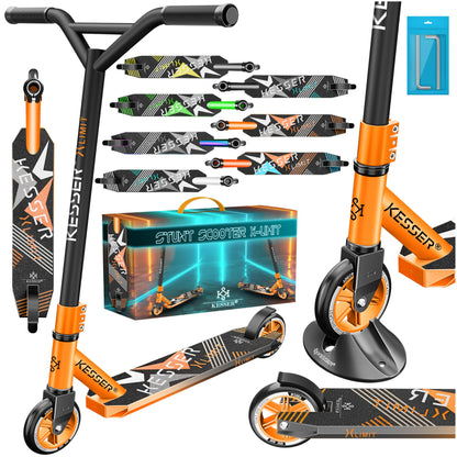 KESSER Stunt Scooter X-Limit – Robuster Trickscooter Orange