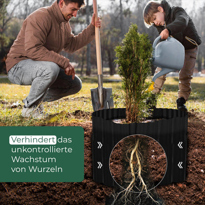 Novatool Wurzelsperre 3,5 x 0,6 m, 2 Stück, Rhizomsperre, schwarz