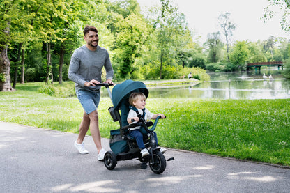 Kinderkraft EASYTWIST Kinderdreirad mit Drehfunktion Grau