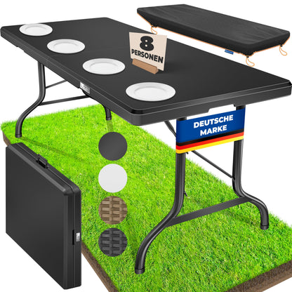 KESSER® Klapptisch Buffettisch Kunststoff 183x76cm Anthrazit