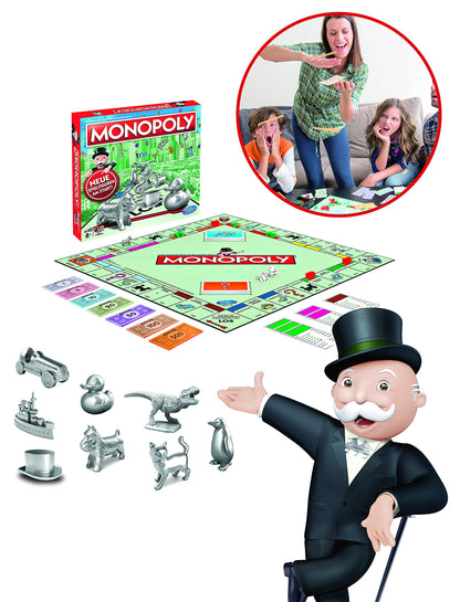 Hasbro Monopoly Classic Brettspiel für 2-6 Personen ab 8 Jahren