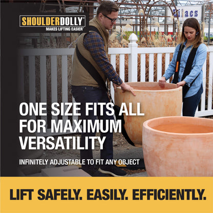 SHOULDER DOLLY Tragegurt für 2 Personen, Hebegurt bis 370 kg