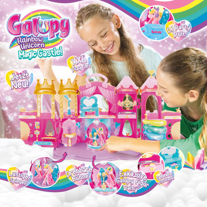 Galupy Rainbow Unicorn Magic Castle Schloss Spielset - Rosa