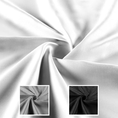 Amazinggirl Baumwollstoff Meterware, weiss, 5 m x 160 cm, Oeko-Tex