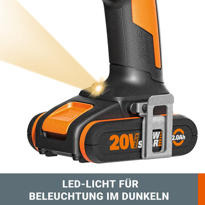WORX WX370.9 Akku Schlagbohrschrauber - Ohne Akku/Lader