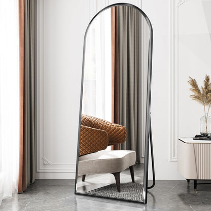 SDXYSTCE Bodenspiegel gewölbt – 165x60 cm Schwarz