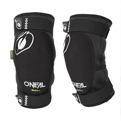 O'NEAL Dirt Knee Guard Knieprotektor BMX MTB, Schwarz Weiss, Grösse S – weicher Knieschoner aus Neopren