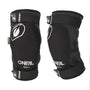 O'NEAL Dirt Knee Guard Knieprotektor BMX MTB, Schwarz Weiss, Grösse S – weicher Knieschoner aus Neopren