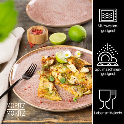 Moritz & Moritz TERRA 18-tlg Geschirrset 6 Personen - Terracotta