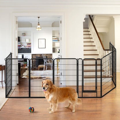 Yaheetech Welpenlaufstall – 8-teilig, 120cm hoch, faltbar