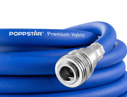 Poppstar Hybrid Druckluftschlauch 50m – 9,2mm blau
