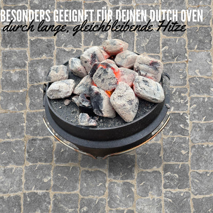 BlackSellig Beach Kokos Grillbriketts 20 kg für BBQ & Smoker