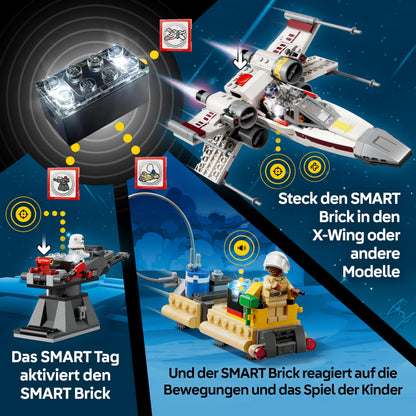 LEGO Star Wars 75423 SMART Play Lukes Rot Fünf X-Wing Spielset