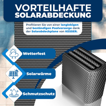 KESSER Pool Solarabdeckplane rund Ø 488 cm, Solarfolie 120 µm