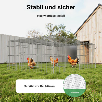 Wiltec Freilaufgehege Kleintiere – 216x116x65 cm stabil